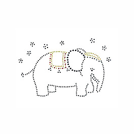 燙鉆 動(dòng)物 大象 免費(fèi)素材