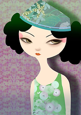 位圖 插畫 時尚插畫 人物插畫 藝術(shù)效果 免費素材
