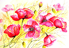 位圖 植物 寫意花卉 花朵 免費(fèi)素材