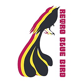 印花矢量圖 T恤圖案 圖文結(jié)合 動物 鳥 免費素材