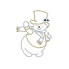 燙鉆 人物 雪人 節(jié)日元素 圣誕節(jié) 免費(fèi)素材