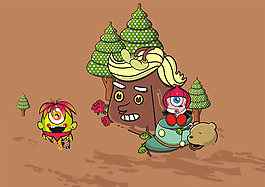 位圖 插畫 卡通插畫 卡通插畫 藝術(shù)效果 免費(fèi)素材