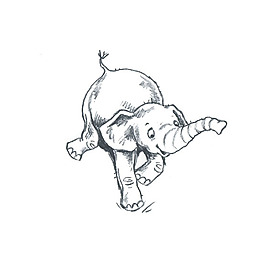位圖 插畫 時尚插畫 動物插畫 大象 免費素材