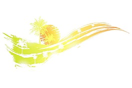 垃圾夏季背景矢量插畫(huà)