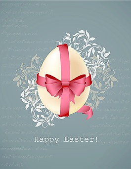 復活節插畫矢量與復活節彩蛋