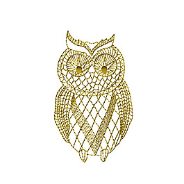 繡花 動(dòng)物 貓頭鷹 免費(fèi)素材