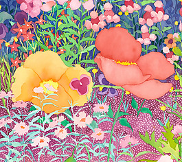 位圖 植物 寫意花卉 花朵 免費(fèi)素材