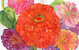 位圖 植物 寫意花卉 花朵 免費(fèi)素材