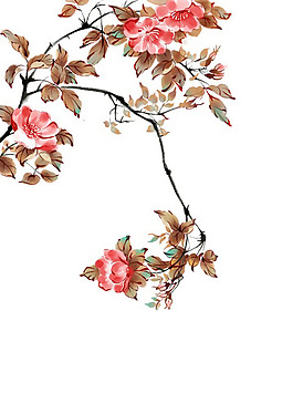 位圖 植物 寫意花卉 花朵 免費(fèi)素材