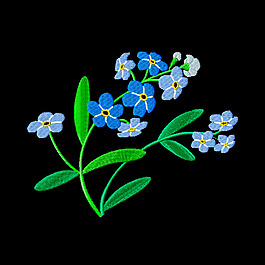 繡花 植物 花朵 免費素材