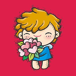 印花矢量圖 T恤圖案 圖文結(jié)合 人物 男孩 免費素材