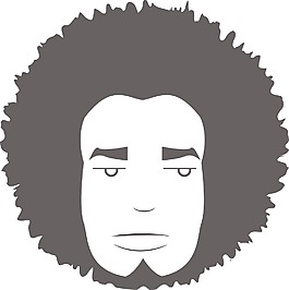 向量的男人的臉