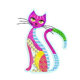 貼布 卡通動物 貓 免費素材