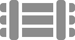 柵欄1字形圖標