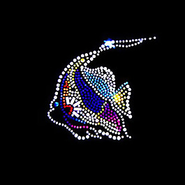 燙鉆 動物 魚 免費素材