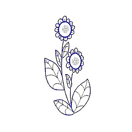 繡花 花邊 植物 花朵 免費素材