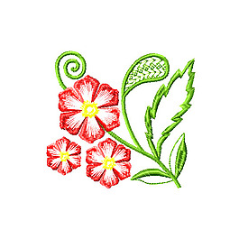 繡花 植物 花朵 免費(fèi)素材