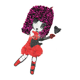 亮片 人物 女孩 植物 花朵 免費(fèi)素材