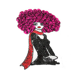 亮片 人物 女人 植物 花朵 免費(fèi)素材