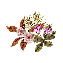 繡花 植物 花朵 免費(fèi)素材