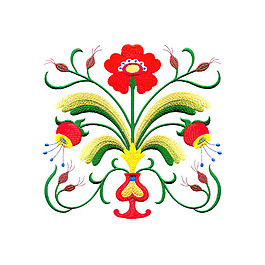 繡花 植物 花朵 免費(fèi)素材