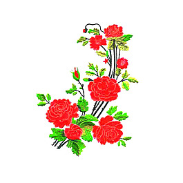 繡花 植物 花朵 免費素材