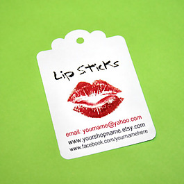 吊牌 文字 英文 生活元素 紅唇 免費(fèi)素材