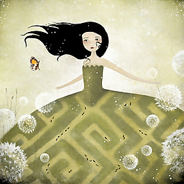 位圖 插畫 時尚插畫 插畫師 Anne-julie 免費素材