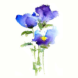 位圖 植物 寫意花卉 花朵 蘭花 免費(fèi)素材