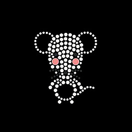 燙鉆 卡通動物 老鼠 嬰童裝 寶寶裝 免費素材