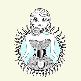 位圖 插畫 時尚插畫 插畫師 Danielle 免費(fèi)素材