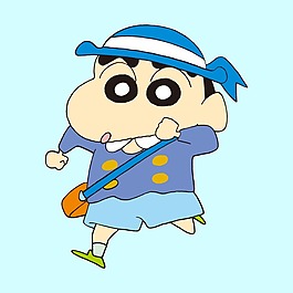印花矢量圖 可愛(ài)卡通 卡通形象 蠟筆小新 制服 免費(fèi)素材