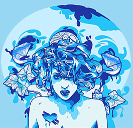 位圖 插畫(huà) 時(shí)尚插畫(huà) 人物插畫(huà) 插畫(huà)師 免費(fèi)素材