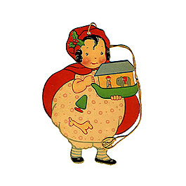 吊牌 人物 女孩 節(jié)日元素 圣誕節(jié) 免費素材