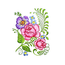 繡花 植物 花朵 免費素材