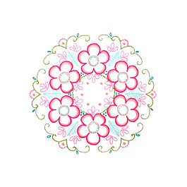 繡花 植物 花朵 免費(fèi)素材