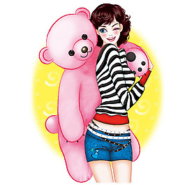 位圖 插畫 時尚插畫 人物插畫 人物 免費素材