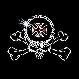 燙鉆 人物 骷髏 十字架 靈異 免費素材