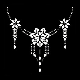 燙鉆 領(lǐng)邊 花紋 花朵 幾何 免費(fèi)素材