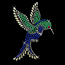 燙鉆 動物 鳥類 蜂鳥 免費素材