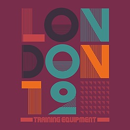 印花矢量圖 T恤圖案 純文字 英文 色彩 免費(fèi)素材