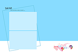 兒童藍色設(shè)計模板