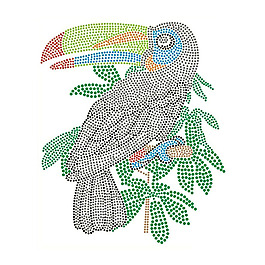 燙鉆 動物 鳥類動物 巨嘴鳥 免費素材