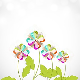 摘要無縫花卉圖案