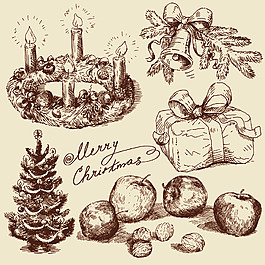 手繪節(jié)日美食