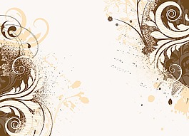 畫(huà)花卉背景矢量插畫(huà)