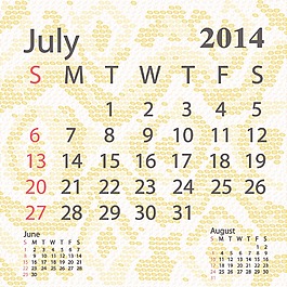 2014七月日歷白化蟒蛇皮
