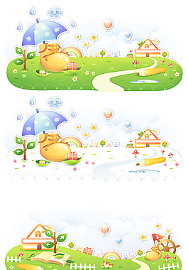 手繪童話插圖