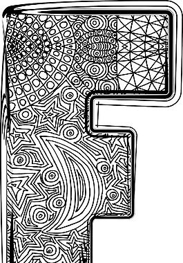 襯線字體的矢量插圖