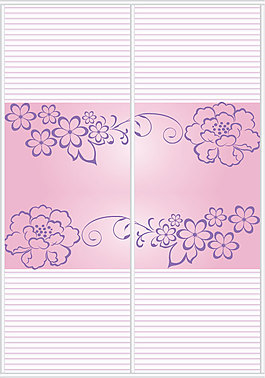 簡(jiǎn)約花卉移門設(shè)計(jì)